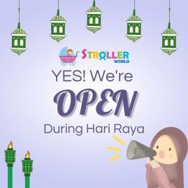 YES!! We are OPEN for business during Hari Raya!!!