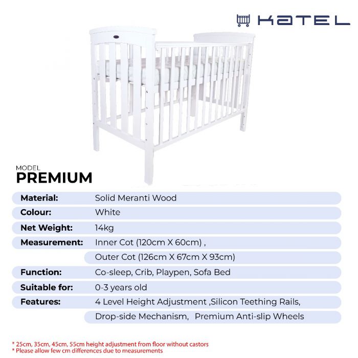 Cot teething cheap rail target