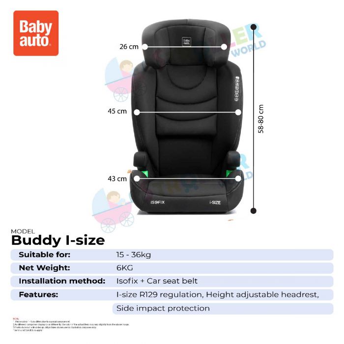 Silla infantil Babyauto Buddy i-Size - RACE