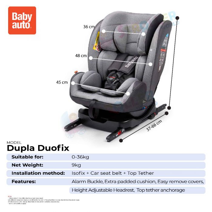 Babyauto isofix car sales seat