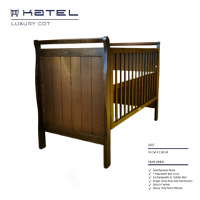KATEL baby cot -  Luxury Coffee Oak
