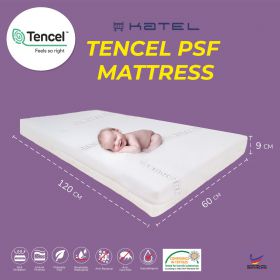 KATEL Tencel PSF Babycot Mattress size 60cm x 120 cm