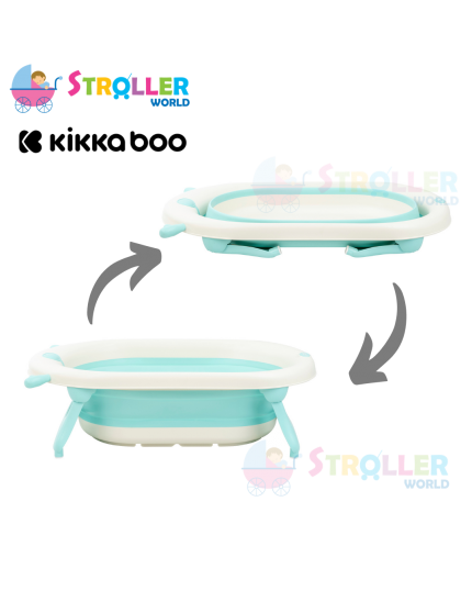 KIKKA BOO FOLDY BATH TUB - MINT / GREY