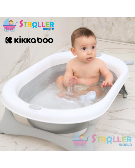 KIKKA BOO FOLDY BATH TUB - MINT / GREY