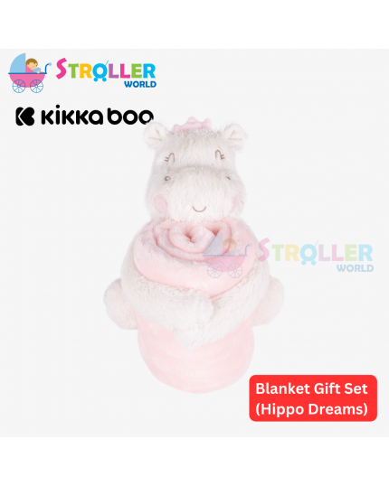 KIKKA BOO BLANKET GIFT SET- HIPPO DREAM