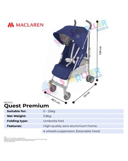 Maclaren Quest  -Medieval Blue / Silver - PREMIUM