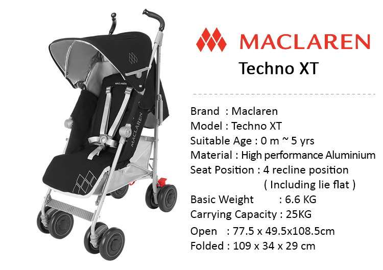 maclaren techno xt charcoal